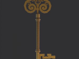 golden key 3Dモデル