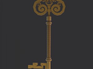 golden key 3Dモデル