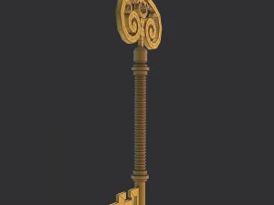 golden key 3D Model