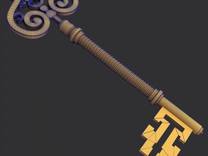 golden key 3Dモデル