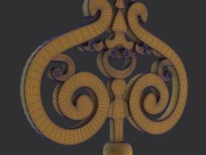 golden key 3D Model