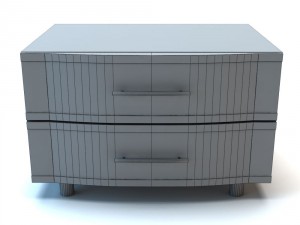 bedside stand 3D 모델