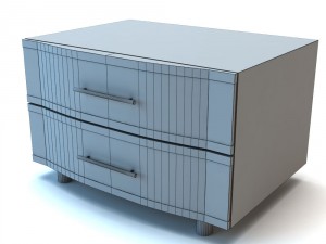 bedside stand 3D 모델