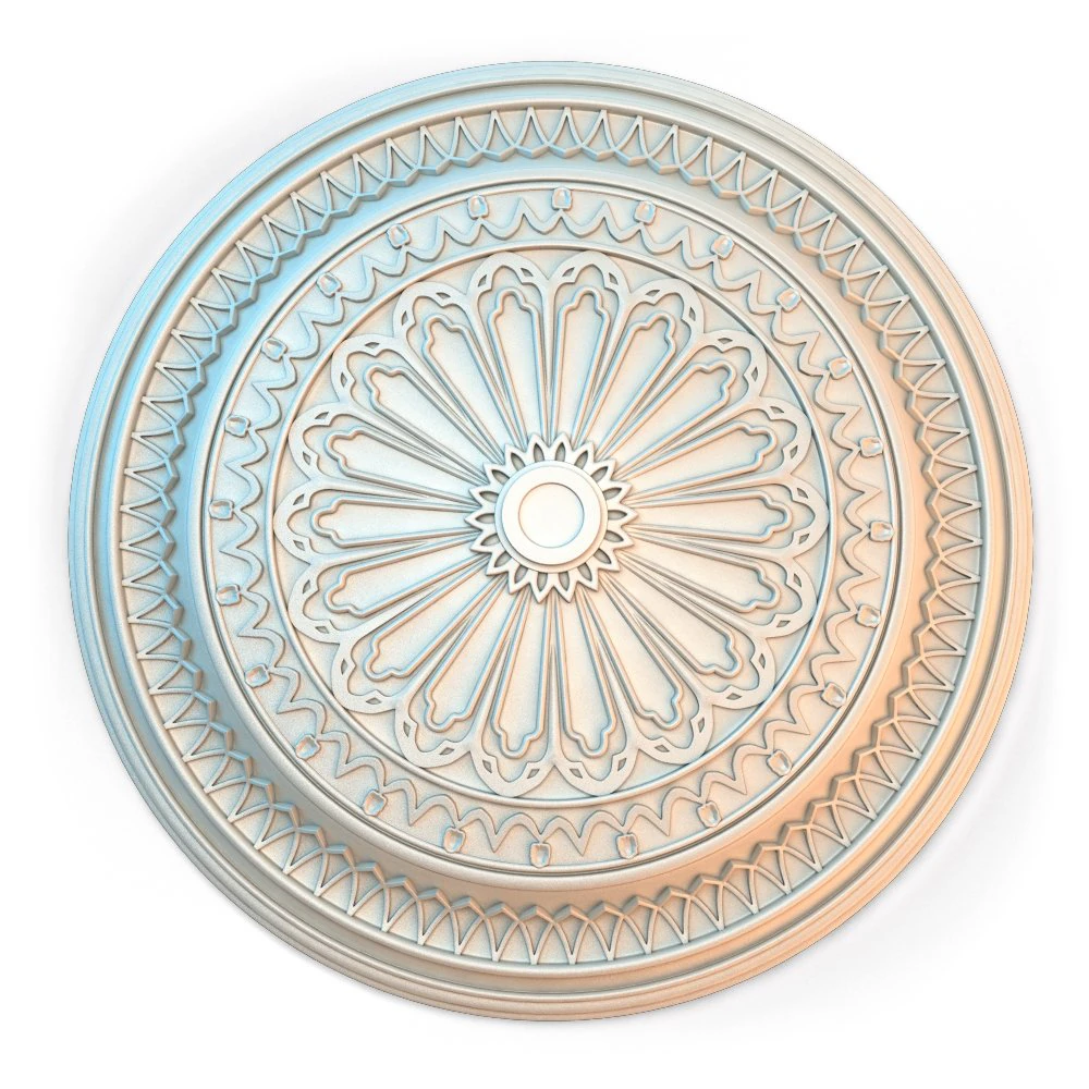 rosette classic 3D Model .c4d .max .obj .3ds .fbx .stl .blend