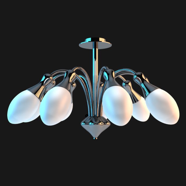 chandelier 3D Model .c4d .max .obj .3ds .fbx .stl .blend 