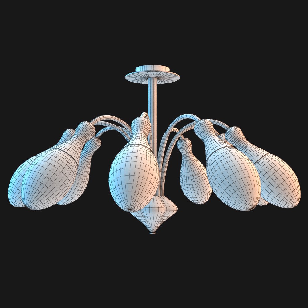3d модель люстры