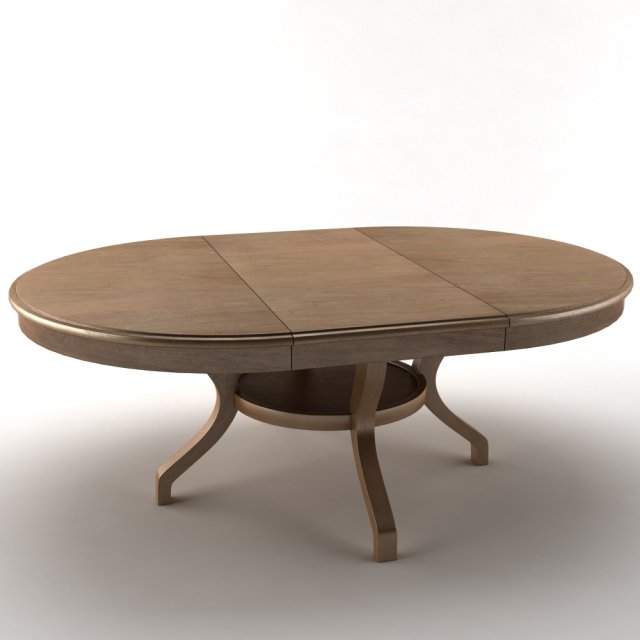 table extended 3D Model .c4d .max .obj .3ds .fbx .stl .blend 