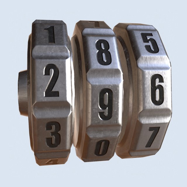 counter wheel 3D Model .c4d .max .obj .3ds .fbx .stl .blend 