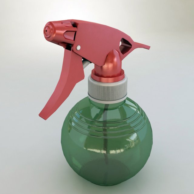 spray plastic bottle Modelo 3D .c4d .max .obj .3ds .fbx .stl .blend 