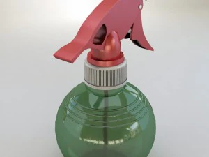 스프레이 플라스틱 병 3D 모델