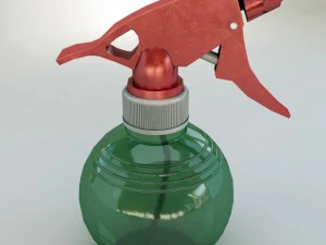 스프레이 플라스틱 병 3D 모델