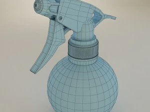 스프레이 플라스틱 병 3D 모델