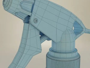 스프레이 플라스틱 병 3D 모델