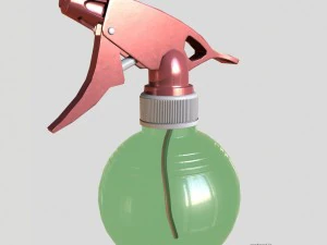 스프레이 플라스틱 병 3D 모델