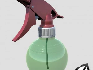 스프레이 플라스틱 병 3D 모델