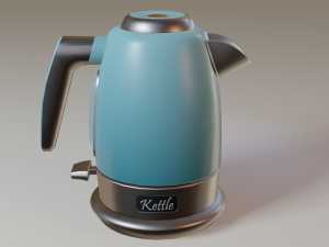 electric kettle 3D Modell