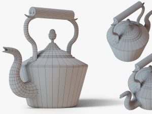 bouilloire en cuivre Modèle 3D