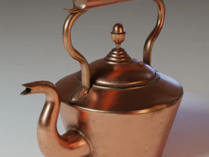 bouilloire en cuivre Modèle 3D
