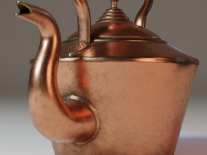 copper kettle 3D 模型