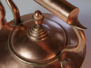 bouilloire en cuivre Modèle 3D