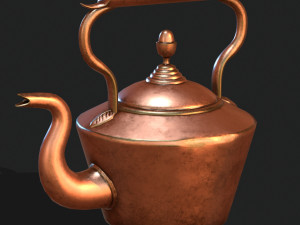copper kettle 3D 模型