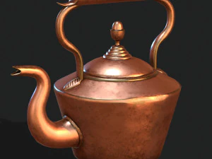 bouilloire en cuivre Modèle 3D