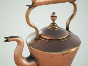 copper kettle 3D 模型