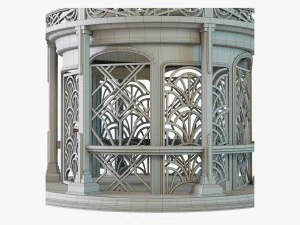 Birdcage Art Deco 3D Model