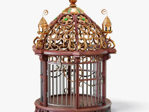 鳥かごのファンタジー 3Dモデル