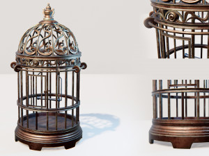 Birdcage Vintage 3D Model