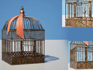 Birdcage Flapper Style 3D Model