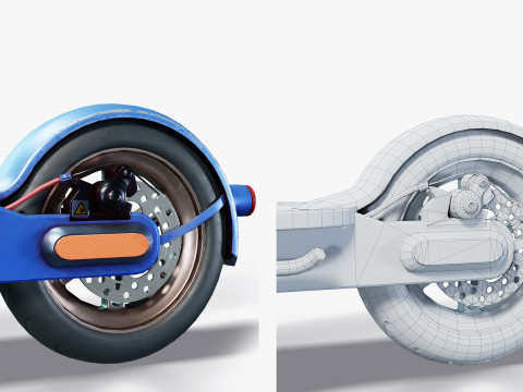 Kick Scooter 3D Model
