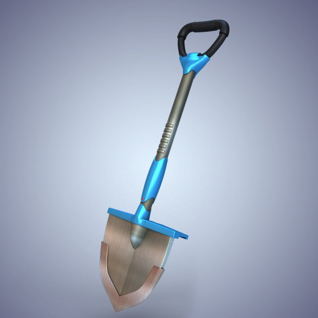 shovel hitech 3D Model .c4d .max .obj .3ds .fbx .stl .blend 