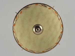 dale tiffany garden leaf inverted fixture pendant Model 3D