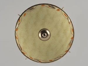 dale tiffany garden leaf inverted fixture pendant 3D Model