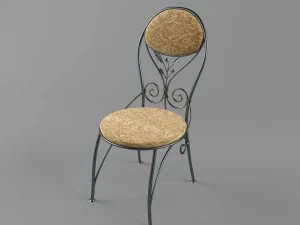 sedia forgiata Modello 3D