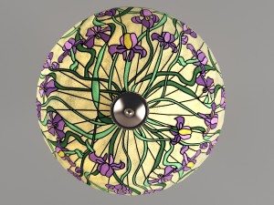 iris inverted tiffany pendant Model 3D