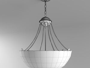 iris inverted tiffany pendant Model 3D