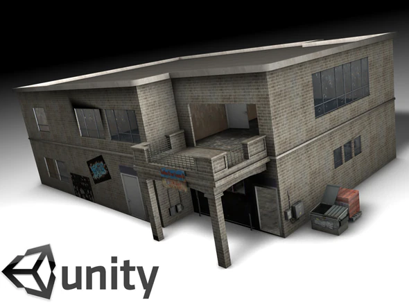 urban building 3D Model .c4d .max .obj .3ds .fbx .stl .blend 