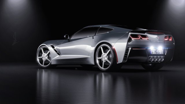 corvette c7 stingray 2014 3D Модель .c4d .max .obj .3ds .fbx .stl .blend 