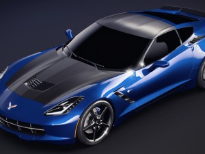 corvette c7 stingray 2014 3D Модель
