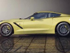 corvette c7 stingray 2014 3D Model
