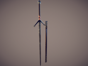 medieval claymore - game ready 3D 모델