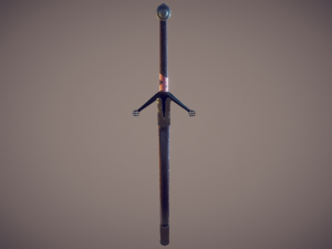 medieval claymore - game ready 3D 모델