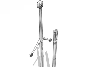 medieval claymore - game ready 3D Model