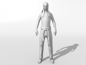 karate character Model 3D