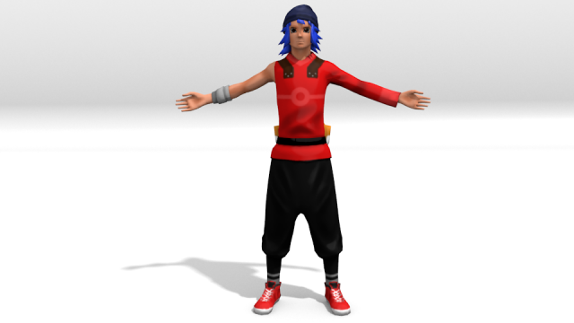 lowpoly cartoon character 3D 모델 .c4d .max .obj .3ds .fbx .stl .blend 