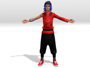 lowpoly cartoon character 3D Model