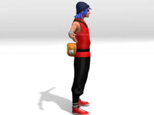 lowpoly cartoon character 3D Model