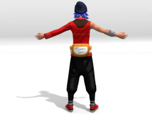 lowpoly cartoon character 3D Model